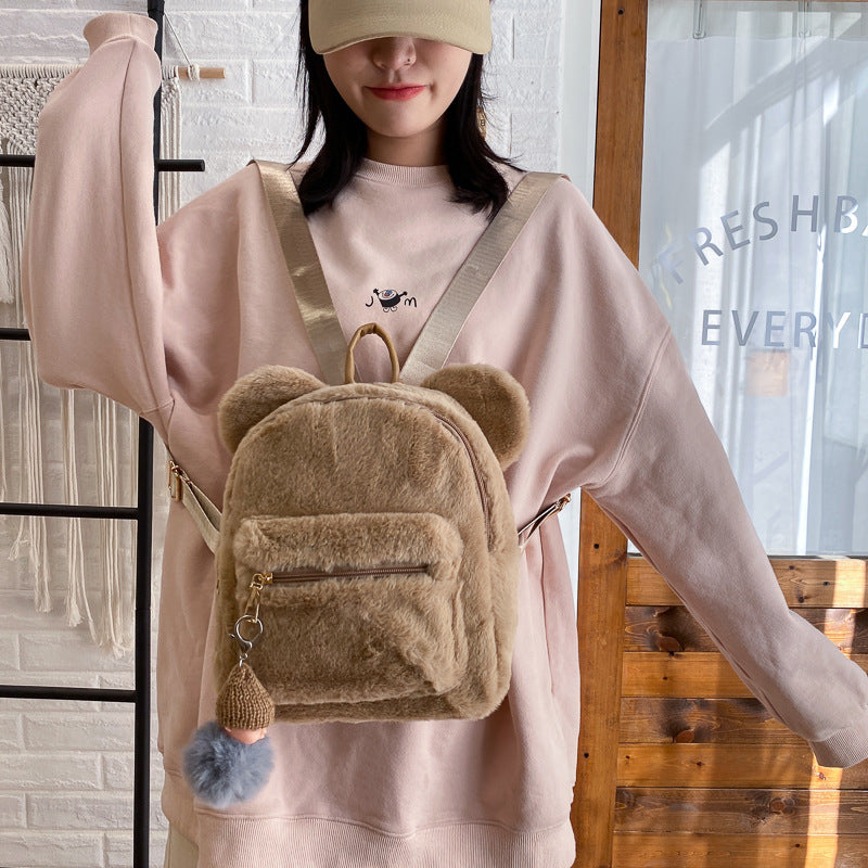 Plüsch-Rucksack mit Hasenohren für Kinder