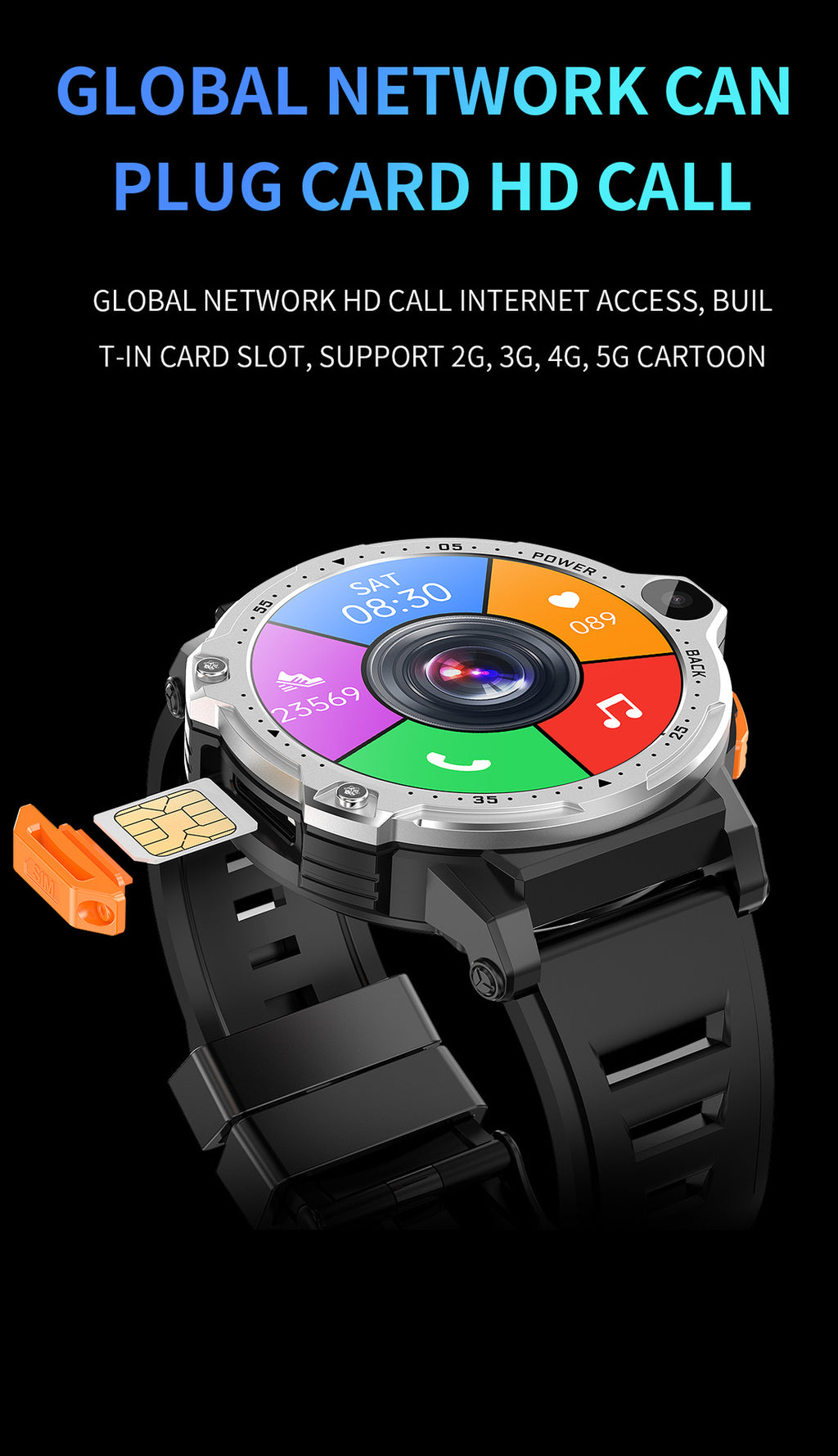 Smartwatch Dual Kamera 4G mit Herzfrequenz – Bild 8 | LuxeStyle