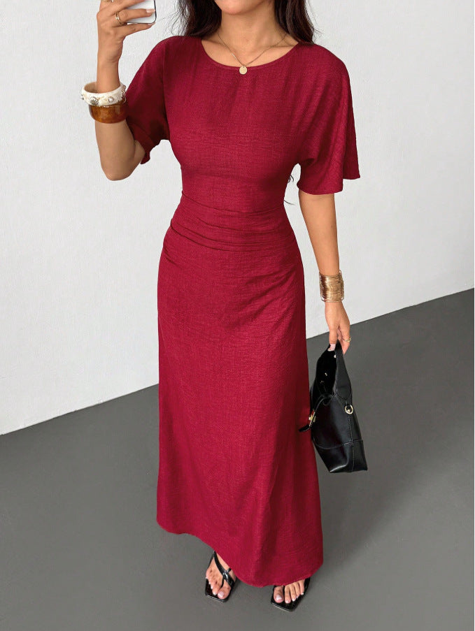 Elegantes Sommerkleid mit Prinzessinnenärmeln