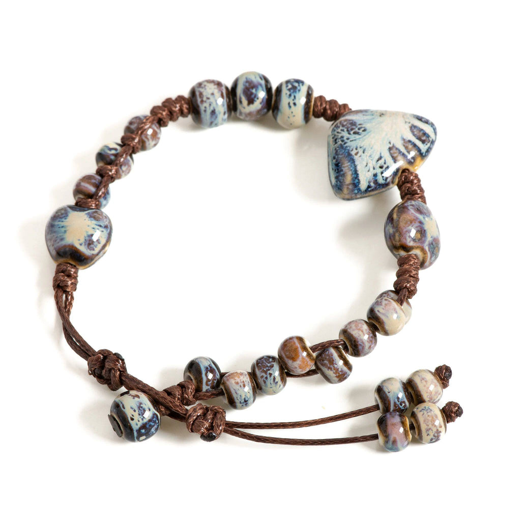 Verstellbares Armband mit Schmetterling und Keramik – Bild 2 | LuxeStyle