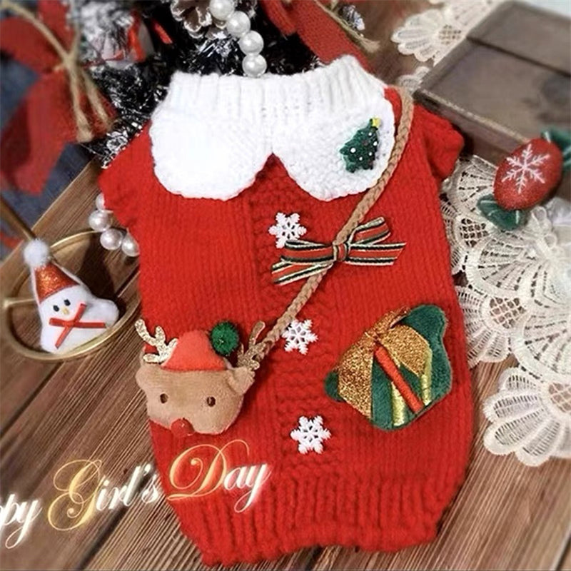 Roter Weihnachtssweater für Hunde – Bild 3 | LuxeStyle