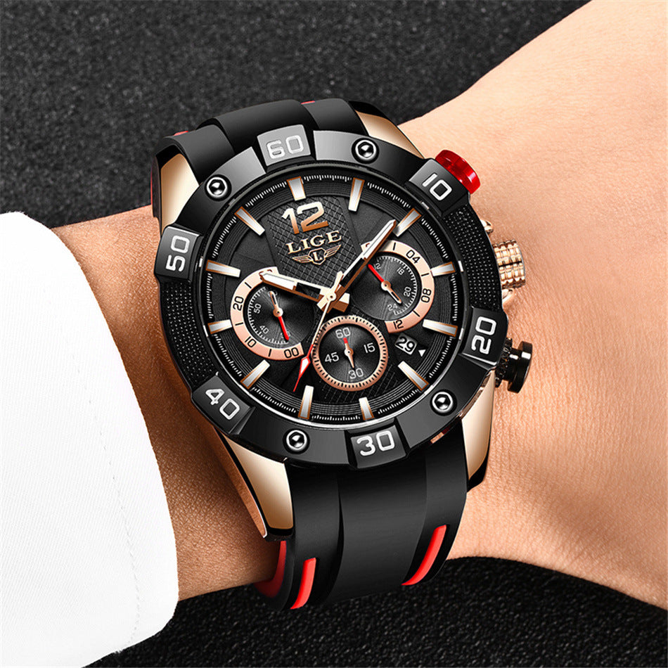 Wasserdichte Business‑Armbanduhr aus Stahl