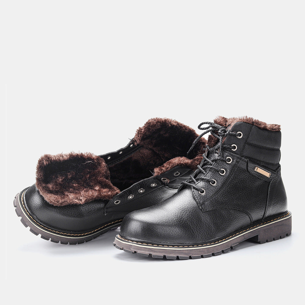 Herren Winterstiefel aus Echtleder mit Fleecefutter – Bild 7 | LuxeStyle