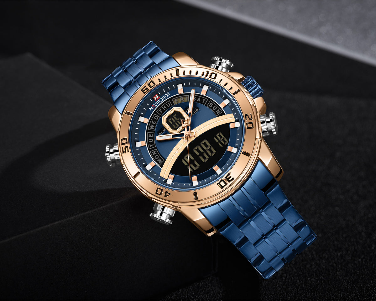 NAVIFORCE Quarzuhr mit Stahlband | LuxeStyle