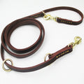 Hundeleine aus Rindsleder mit Doppelkarabiner | LuxeStyle