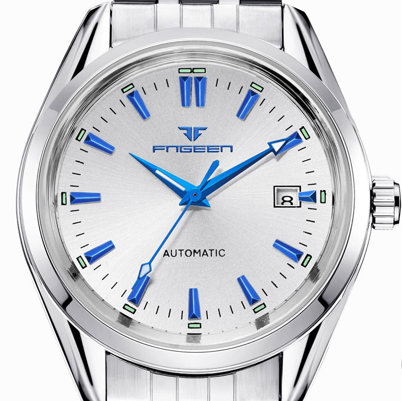 Skelett-Automatikuhr mit blauem Zifferblatt | LuxeStyle