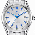 Skelett-Automatikuhr mit blauem Zifferblatt | LuxeStyle