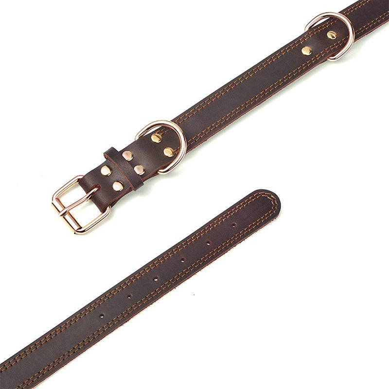 Halsband aus Rindsleder für Hunde – Bild 4 | LuxeStyle