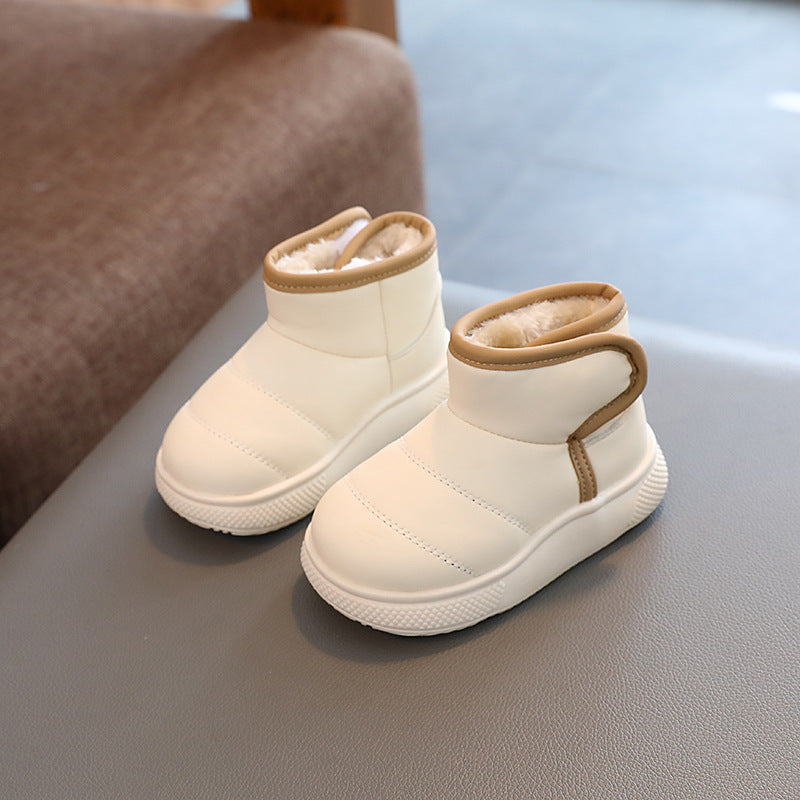 Winter-Lauflernschuhe Velours-Schneestiefel