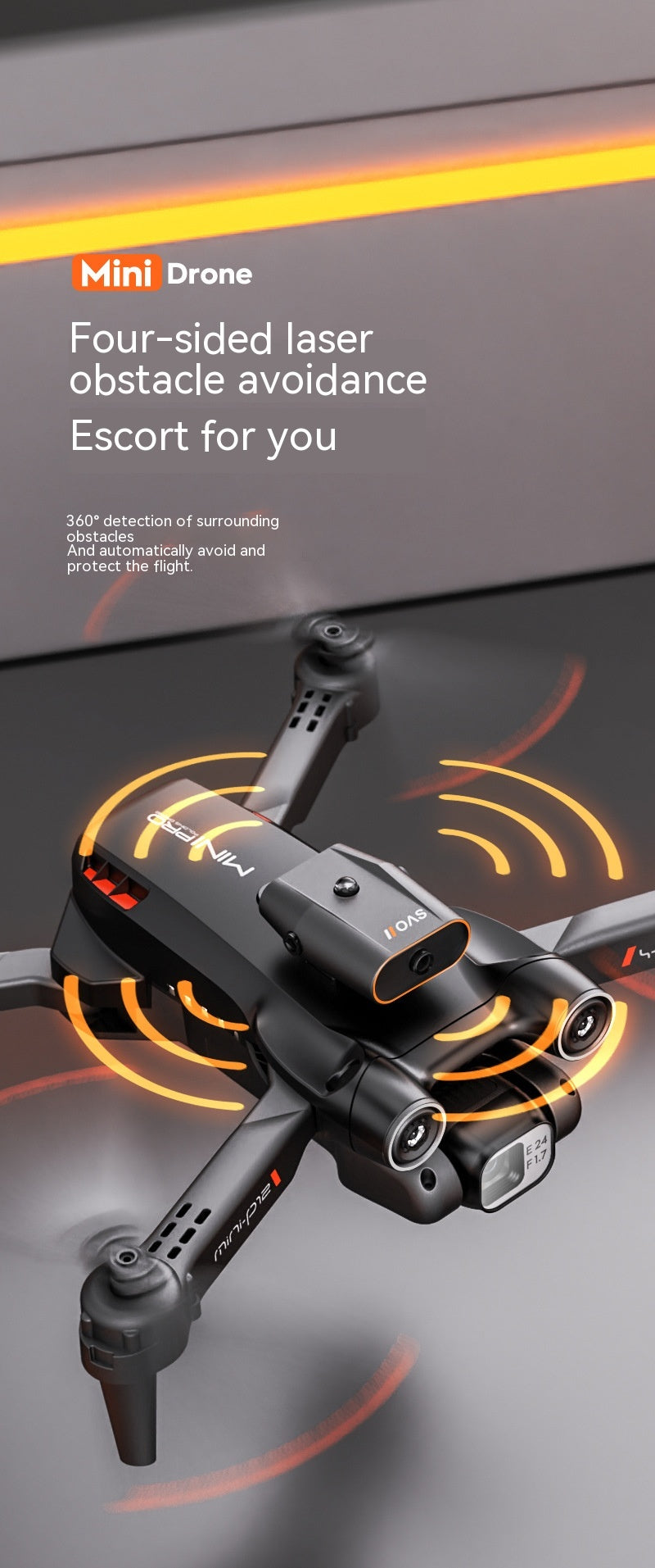 HD-Quadcopter mit Fernsteuerung & Hindernisvermeidung