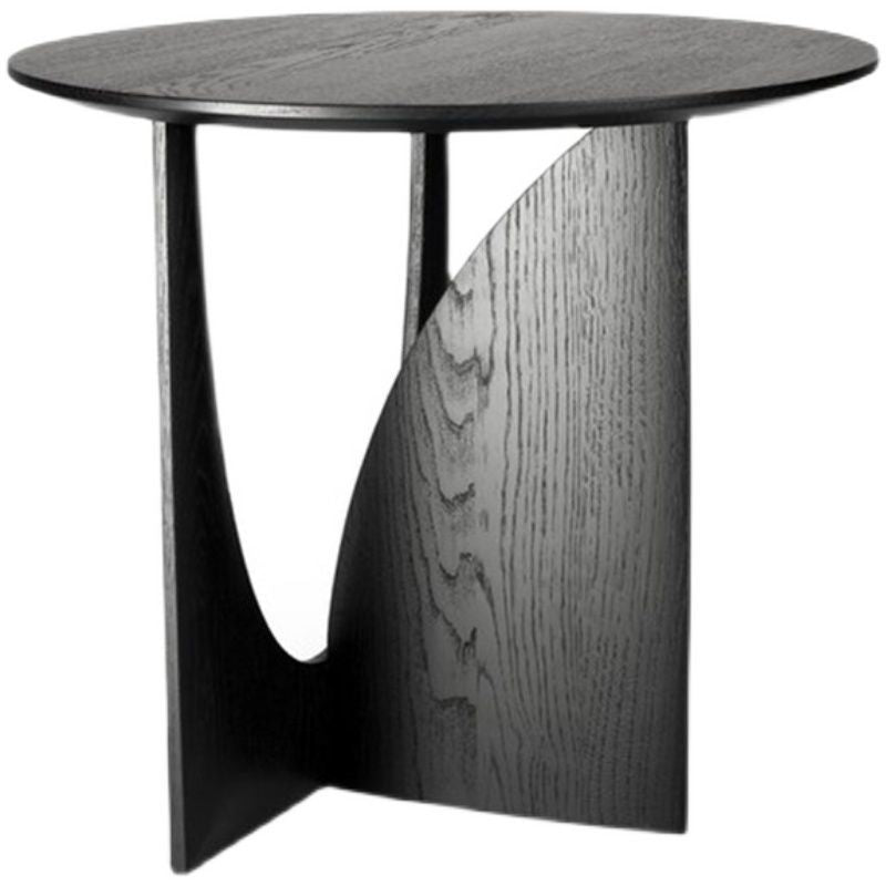 Runder Massivholz-Beistelltisch