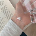 Buntes Herz-Armband mit Diamant-Bürstung | LuxeStyle