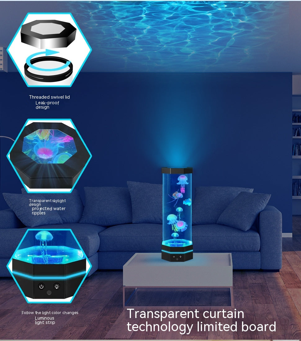 Quallen-Lava-Lampe mit 17 Farben