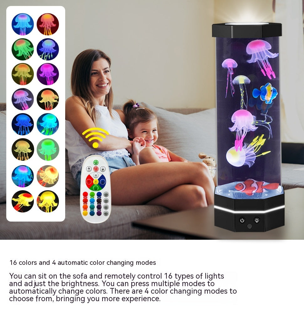 Quallen-Lava-Lampe mit 17 Farben