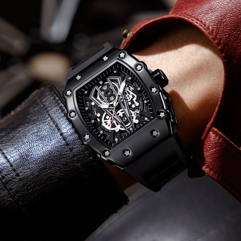Wasserdichte Quarz-Herrenuhr im sportlichen Design – Bild 4 | LuxeStyle