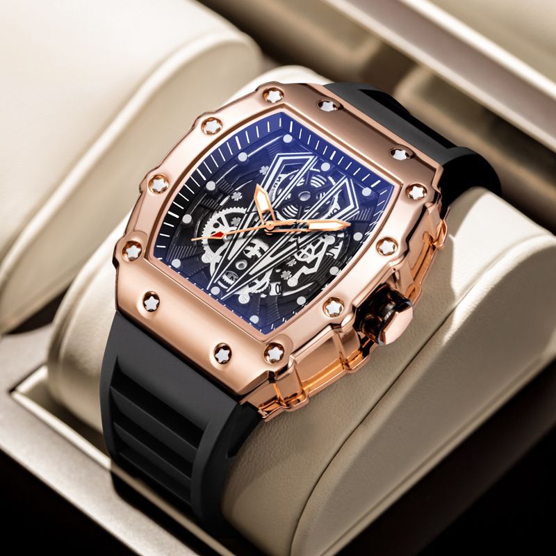 Wasserdichte Quarz-Herrenuhr im sportlichen Design – Bild 2 | LuxeStyle