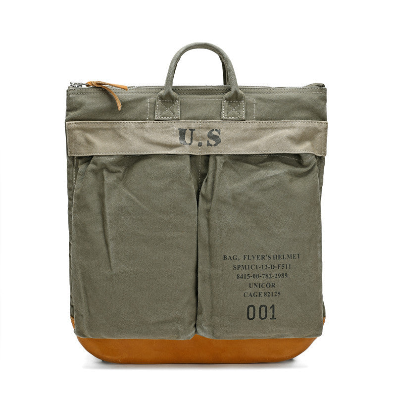 Retro Motorrad Canvas Rucksack für Herren | LuxeStyle