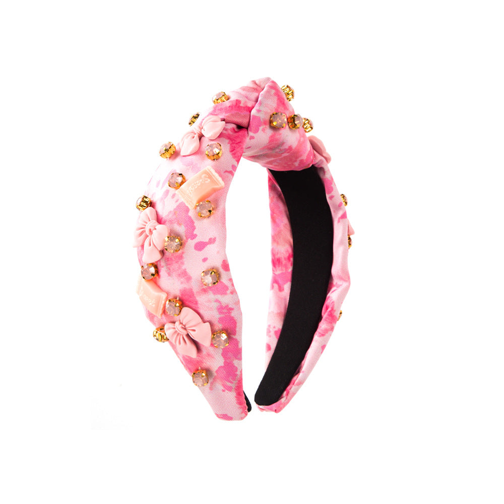Tie-Dye Haarband mit Blumen oder Schleife – Bild 3 | LuxeStyle