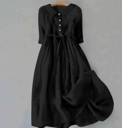 Damenkleid mit Kragen und Knopfleiste – Bild 10 | LuxeStyle