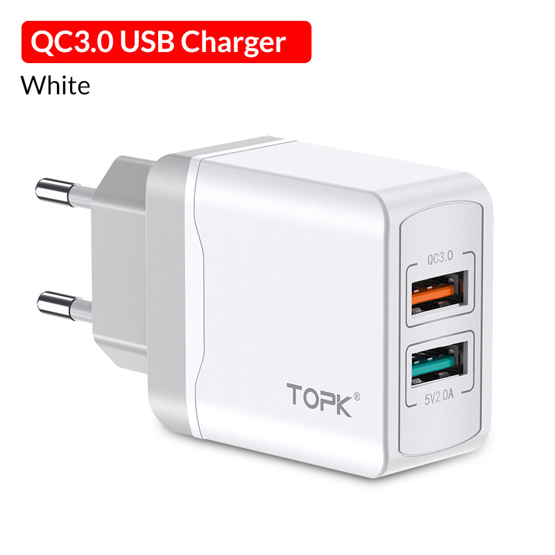 TOPK Quick Charge 3.0 Dual USB Ladegerät