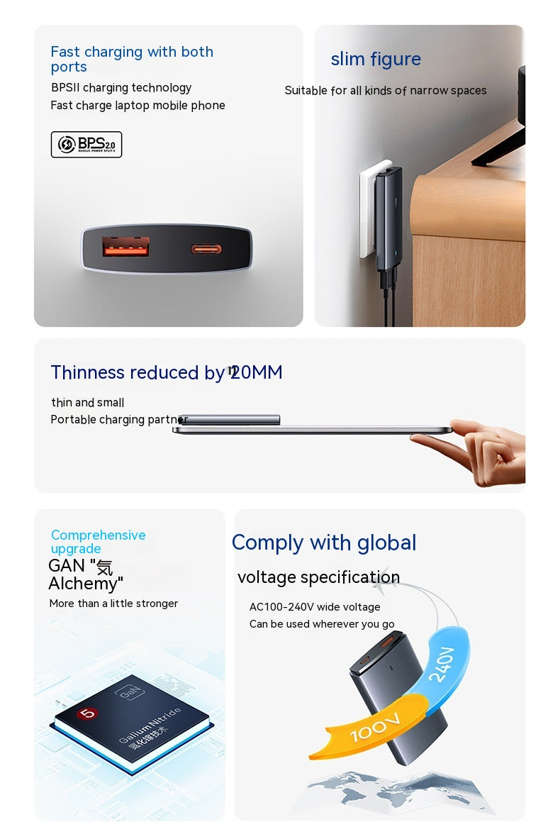 GaN-Schnellladegerät 65W mit USB-C Kabel – Bild 10 | LuxeStyle