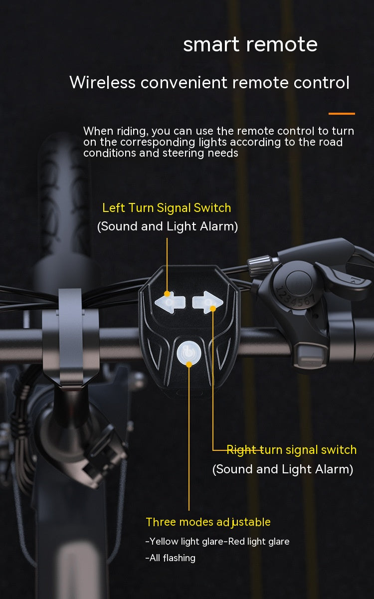 Velo-Rücklicht mit Blinker & Fernbedienung