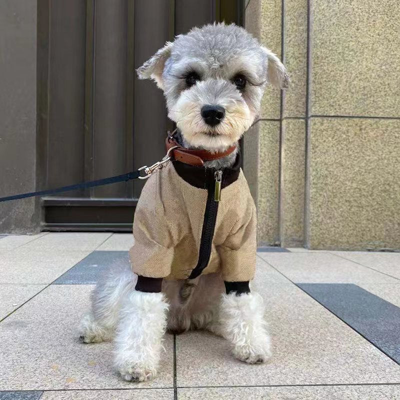 Winterjacke für Haustiere mit Kapuze