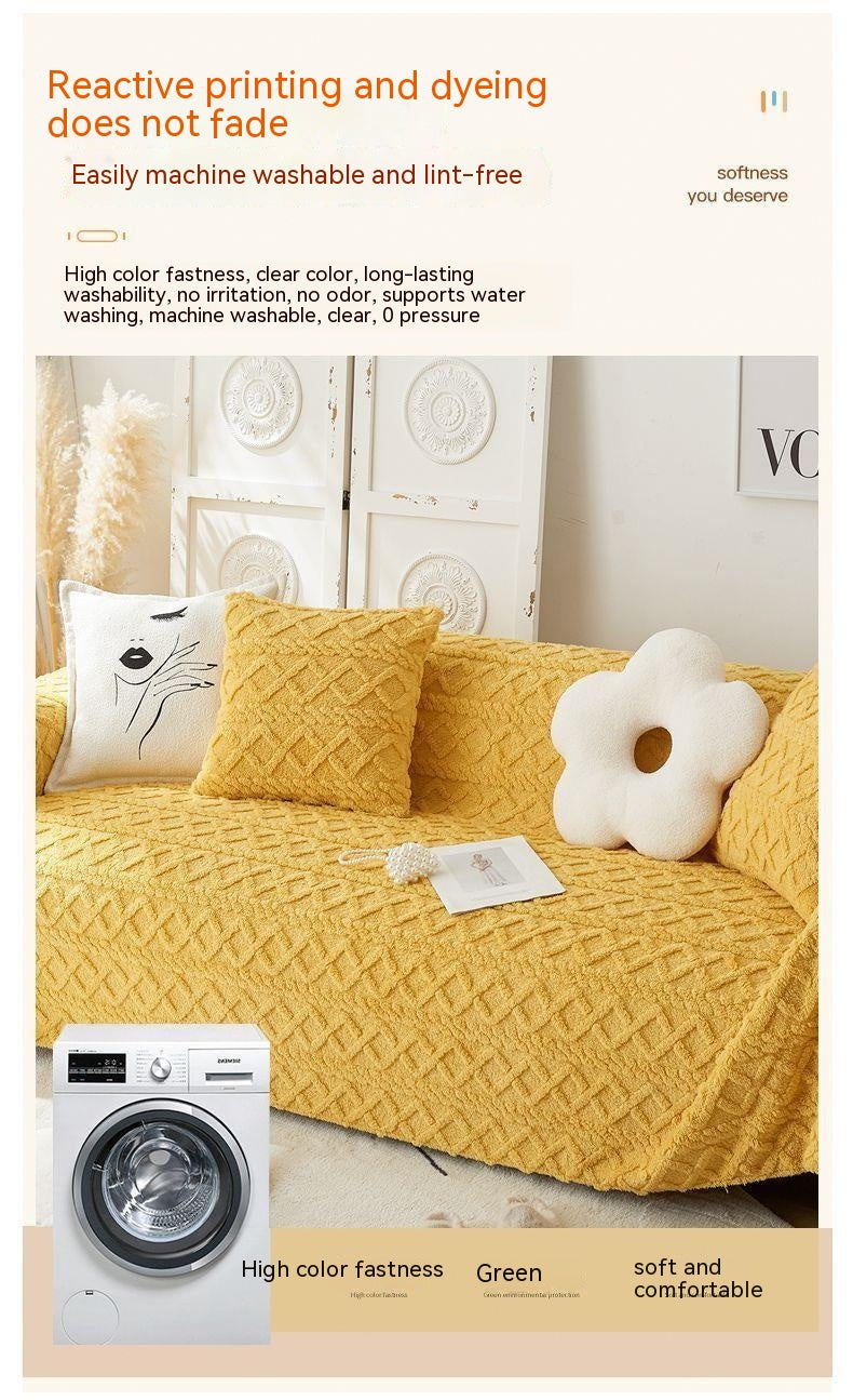 Winter Plüsch Sofaüberwurf – Bild 6 | LuxeStyle