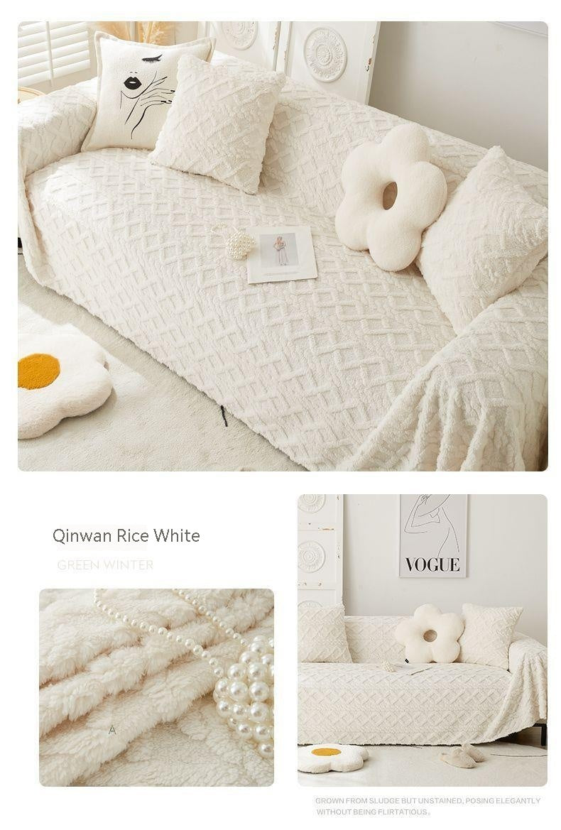 Winter Plüsch Sofaüberwurf – Bild 15 | LuxeStyle