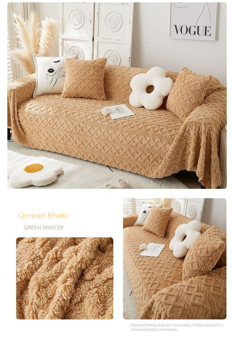 Winter Plüsch Sofaüberwurf – Bild 3 | LuxeStyle