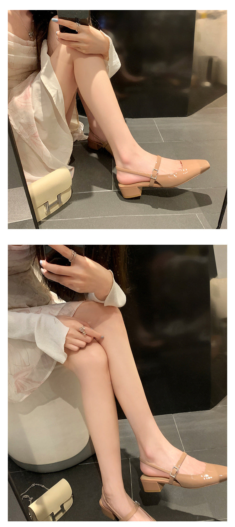 Mary Jane Schuhe mit eckiger Zehenpartie – Bild 5 | LuxeStyle