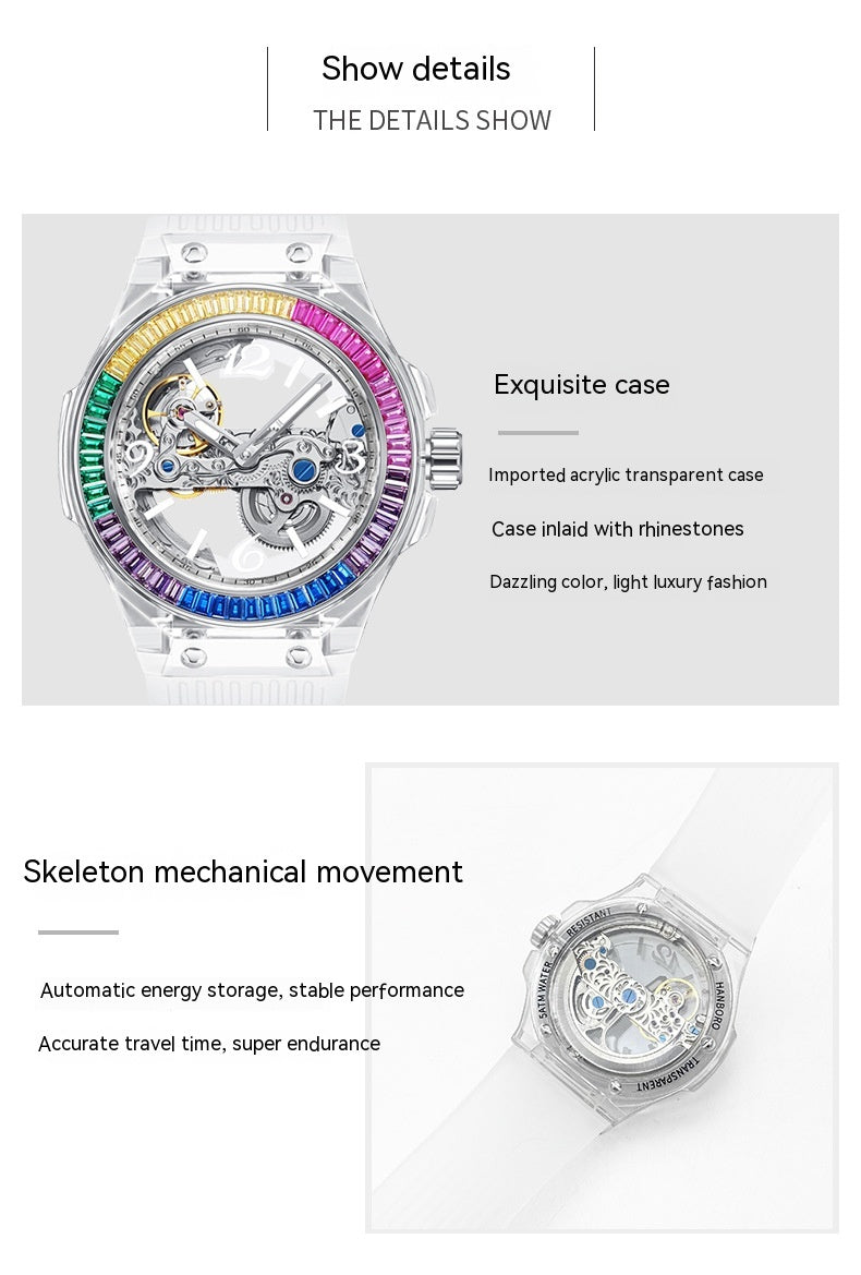 Mechanische Automatikuhr mit grossen Zifferblatt | LuxeStyle