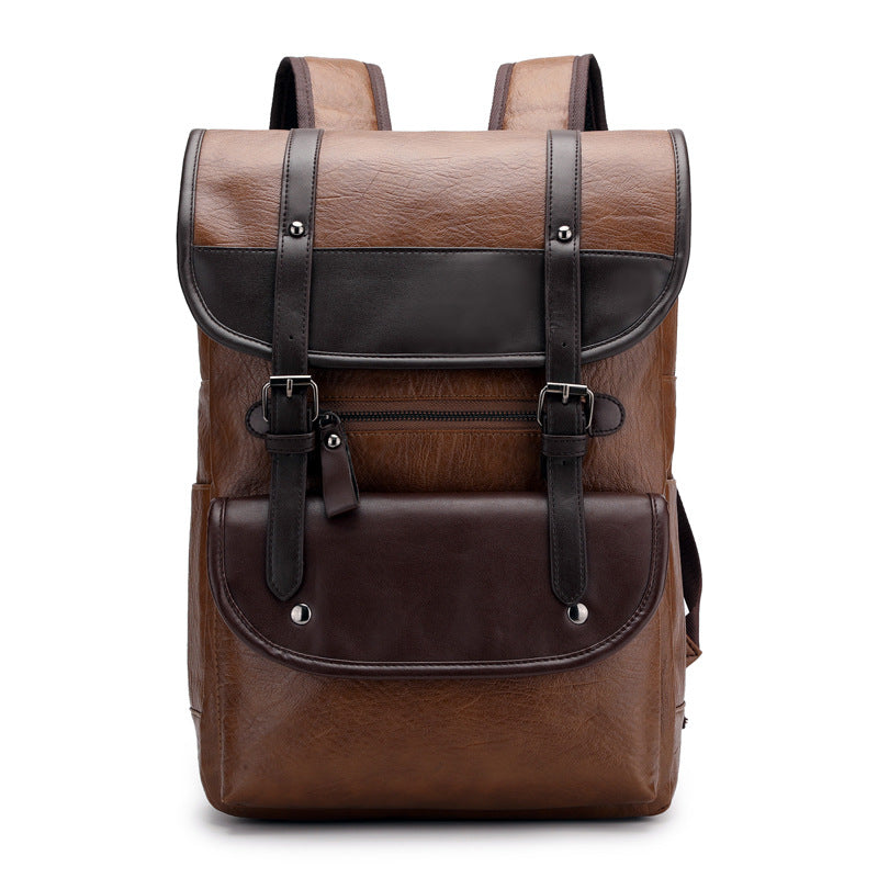 Studentenrucksack aus wasserfestem PU-Leder – Bild 4 | LuxeStyle