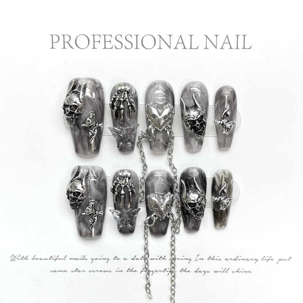 Dark Devil's Claw Press-on-Nägel