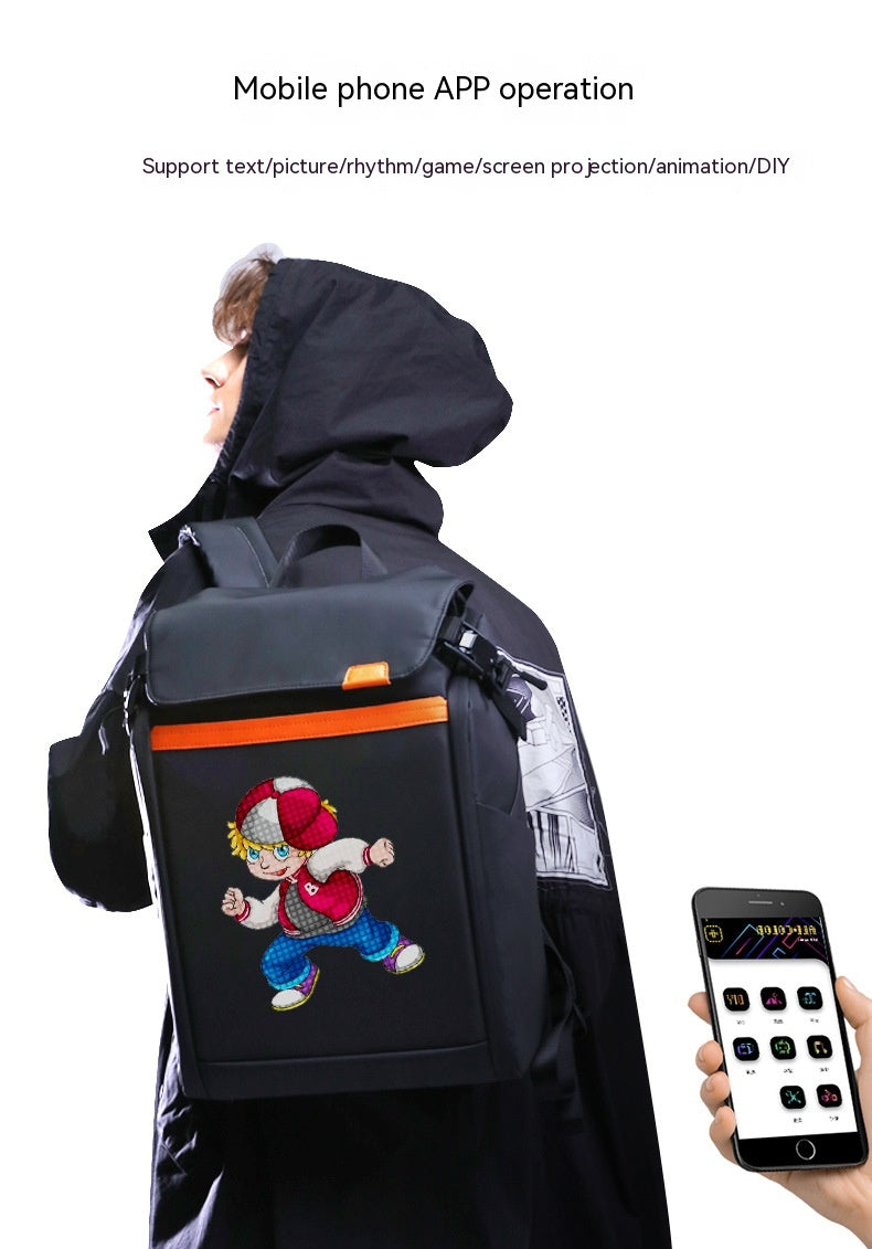 LED Bluetooth Rucksack mit Projektionsdisplay