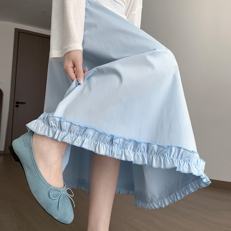A-Linien Jupe mit hoher Taille