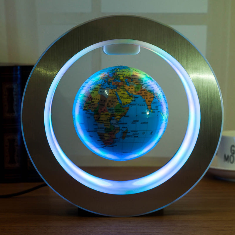 Schwebende LED-Weltkarte mit Magnetlevitation