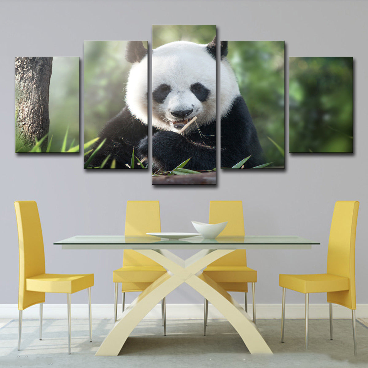 Panda Leinwandposter – Bild 3 | LuxeStyle