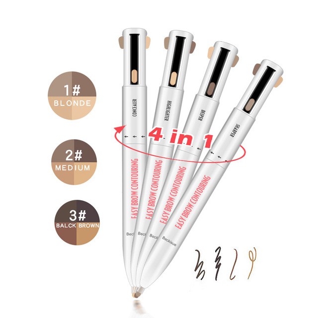 Brow Pencil Spinning Round – 3‑in‑1 Augenbrauenstift – Bild 9 | LuxeStyle