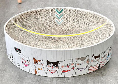 Katzenkratzschale mit Pfoten-Design – Bild 3 | LuxeStyle