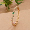 Vergoldetes Jade Armband mit Glückswolken – Bild 4 | LuxeStyle