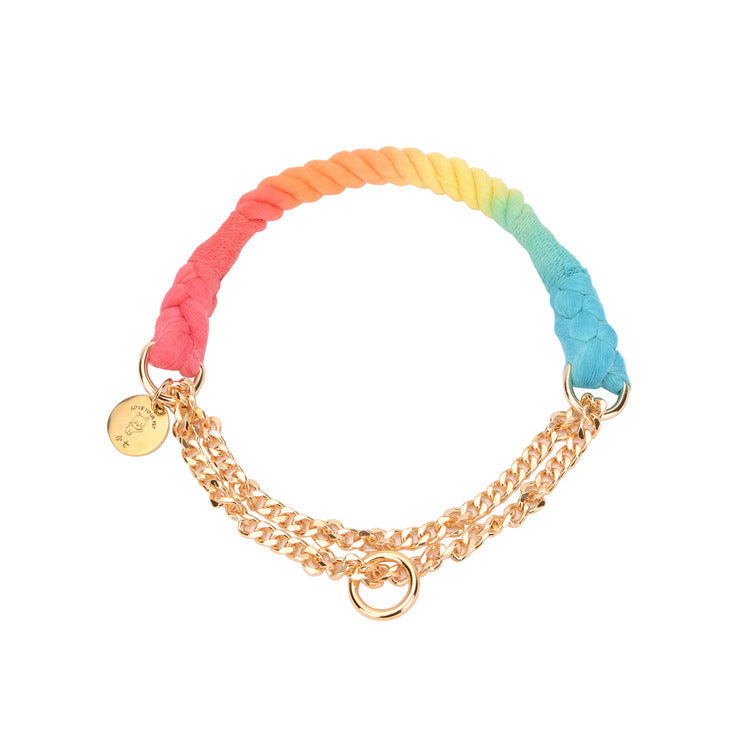 Handgewobenes Halsband mit Farbverlauf – Bild 12 | LuxeStyle