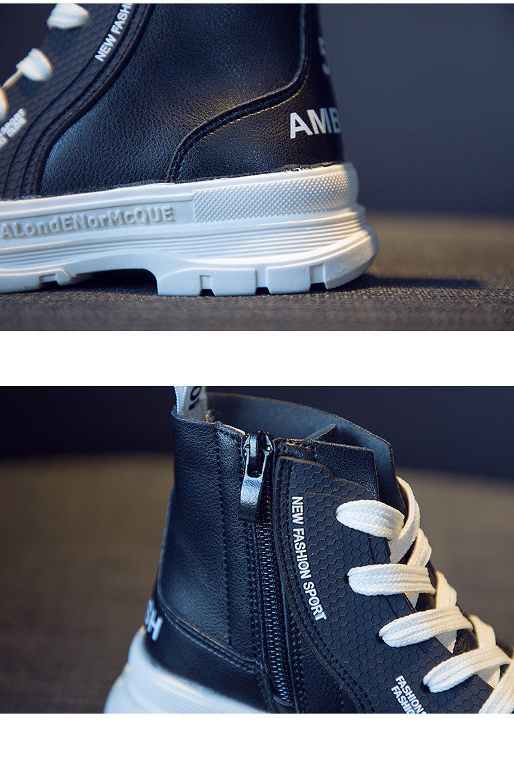 Jungen High-Top Worker-Stiefel aus Mikrofaserleder – Bild 6 | LuxeStyle