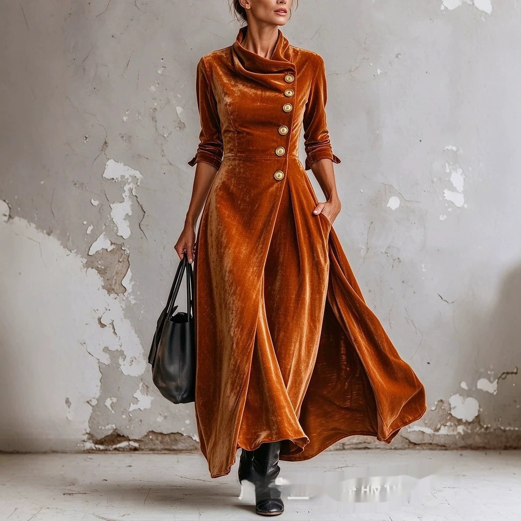 Tailliertes Bodycon-Kleid mit Knöpfen – Bild 4 | LuxeStyle
