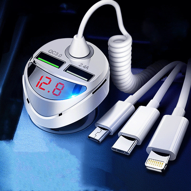 USB Auto-Schnellladegerät mit Digitalanzeige – Bild 3 | LuxeStyle