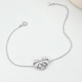 Silberarmband mit Zirkon-Schleife | LuxeStyle