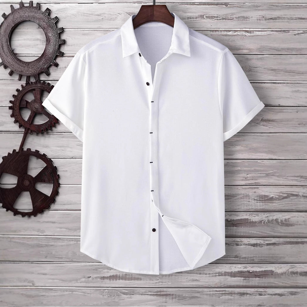 Kurzarm-Shirt für Herren – locker, einfarbig – Bild 9 | LuxeStyle