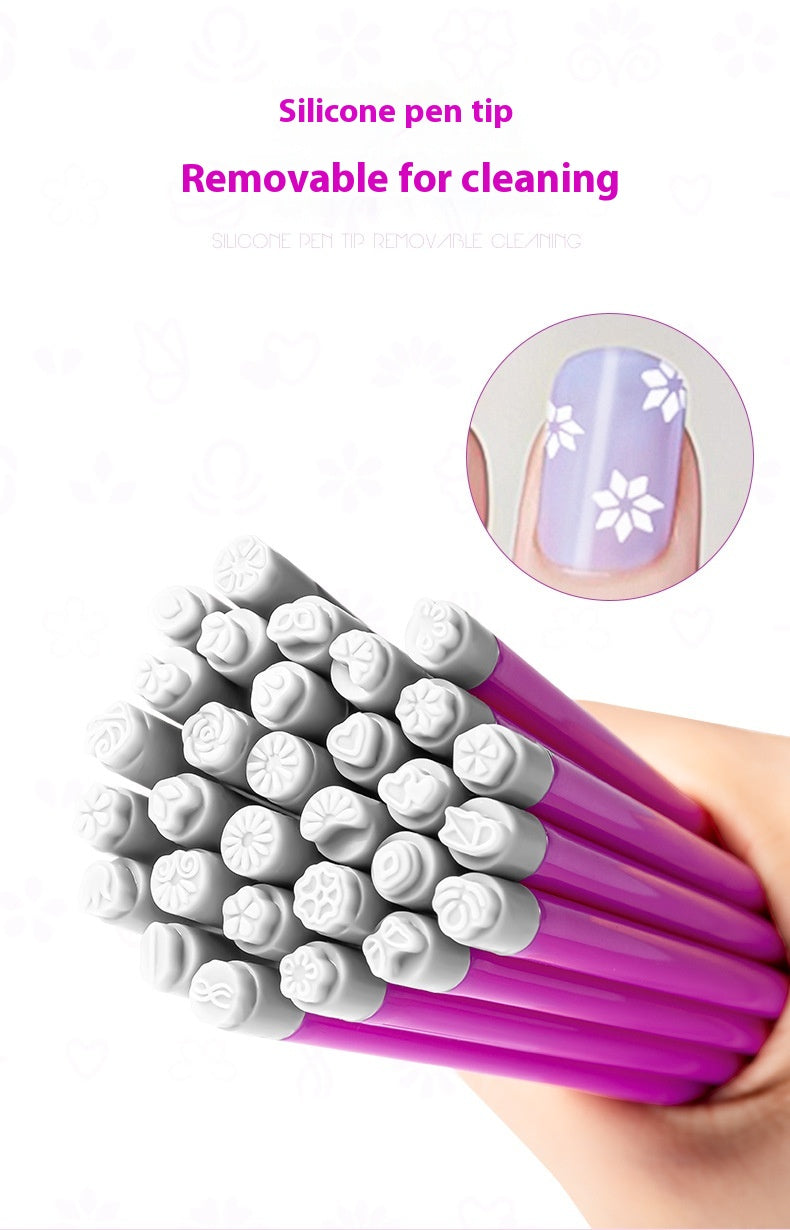 Nail Art Silikon Stempel- und Transferstift – Bild 3 | LuxeStyle