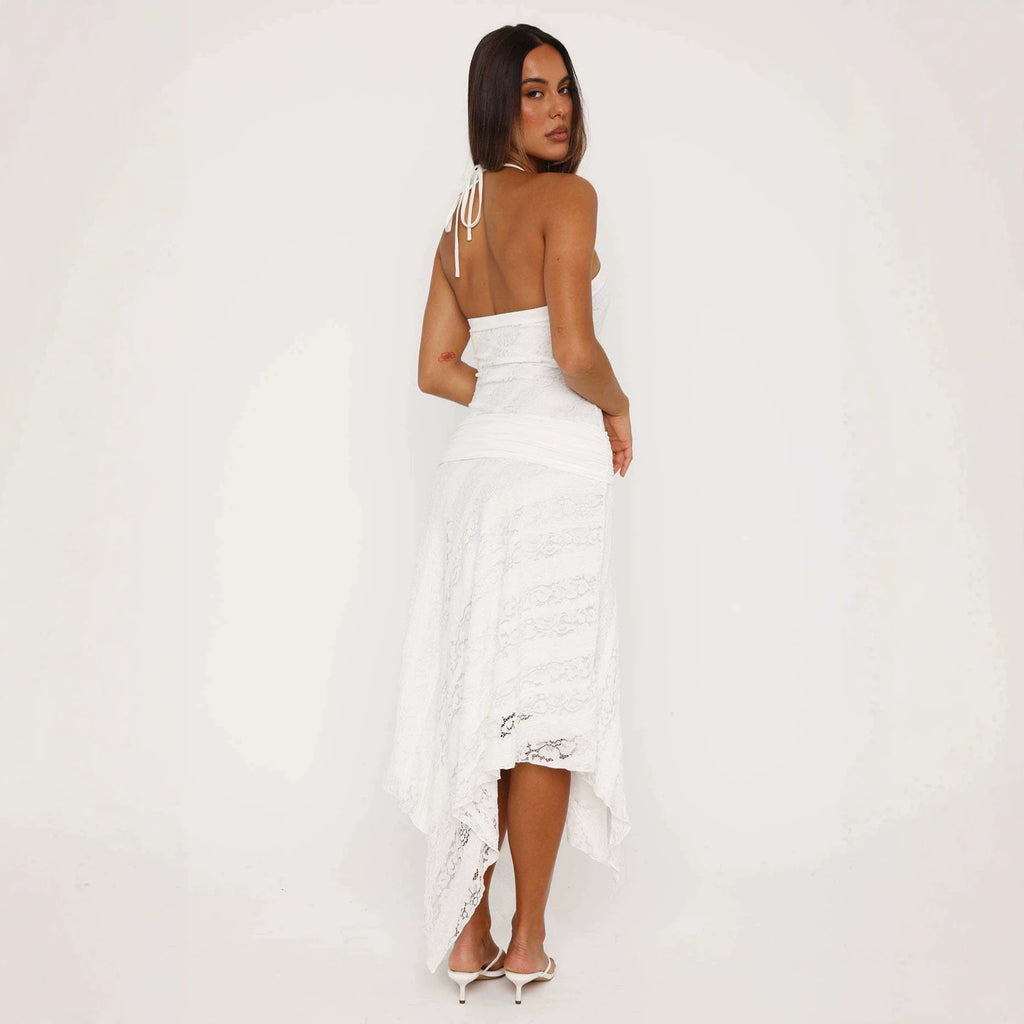 Asymmetrisches Resort-Kleid mit Taillierung – Bild 6 | LuxeStyle