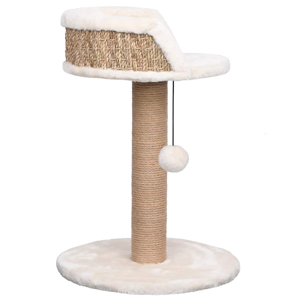 Katzenbaum mit Kratzstamm, 49 cm, Seegras